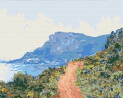 Картина за номерами "Гірська дорога в Монако. Клод Моне" BrushMe полотно на підрамнику 40х50см BS51431 в інтернет-магазині "Я - Picasso"