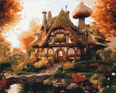 Картина за номерами "Осінній будиночок" BrushMe полотно на підрамнику 40х50см BS53793 в інтернет-магазині "Я - Picasso"