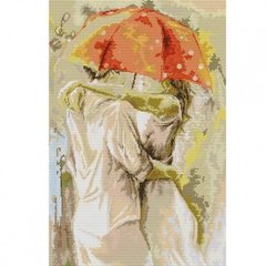 Під парасолькою Набір для вишивання хрестиком з друкованою схемою на тканині Joy Sunday RA574 в інтернет-магазині "Я - Picasso"