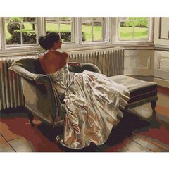 Картина за номерами "Тепла дама" BrushMe полотно на підрамнику 40x50см BS52684 в інтернет-магазині "Я - Picasso"