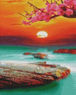 Алмазная мозаика "Сакура " ArtStory подарочная коробка холст на подрамнике 40x50см ASM42 в интернет-магазине "Я - Picasso"