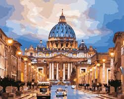 Картина за номерами "Собор Святого Петра" ArtStory подарункова упаковка 40x50см AS0533 в інтернет-магазині "Я - Picasso"