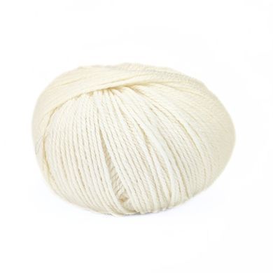 Пряжа BioLanaFine/БиоЛанаФайн, молочный 340, Mondial