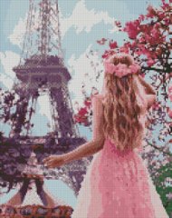 Алмазна мозаїка "Закохана в Париж" Ідейка 40x50см AMO7046 в інтернет-магазині "Я - Picasso"