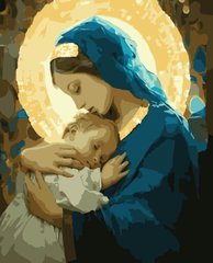 Картины по номерам "Мария и Иисус" (с золотой краской) Artissimo холст на подрамнике 40x50 см PN0335 в интернет-магазине "Я - Picasso"