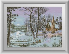Алмазна мозаїка "Зимова дорога" Dream Art в коробці 30955 в інтернет-магазині "Я - Picasso"