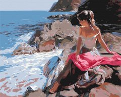 Картина по номерам "Мечты у моря" BrushMe холст на подрамнике 40х50см BS52674 в интернет-магазине "Я - Picasso"
