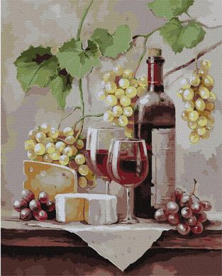 Картина по номерам "Виноградное наслаждение" Идейка холст на подрамнике 40x50см KHO5625 в интернет-магазине "Я - Picasso"