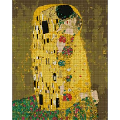 Алмазная мозаика "Аура поцелуя Густав Климт" Идейка холст на подрамнике 40x50см AMO7045 в интернет-магазине "Я - Picasso"