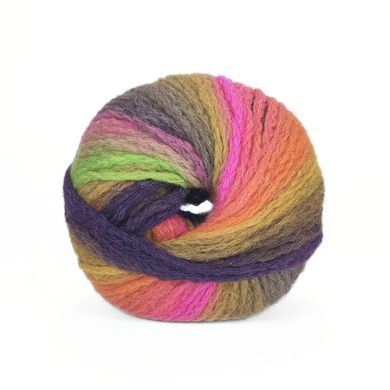 Пряжа Alpaca Color/Альпака Колор, помаранчевий-коричневий-салатовий-рожевий мультиколор 3, Laines du Nord