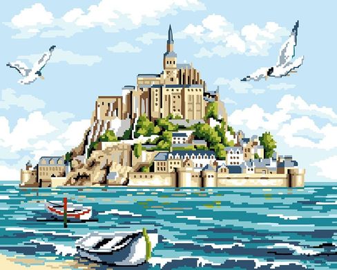Картина по номерам - Мон-Сен-Мишель 40x50 см в интернет-магазине "Я - Picasso"