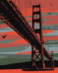 Картина за номерами "Містичний Сан-Франциско" Ідейка полотно на підрамнику 40x50см KHO3625 в інтернет-магазині "Я - Picasso"