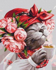 Картина за номерами "Киця господинька" BrushMe полотно на підрамнику 40х50см BS53241 в інтернет-магазині "Я - Picasso"