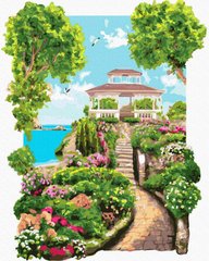 Картина за номерами "Колонада в саду" BrushMe полотно на підрамнику 40х50см GX30804 в інтернет-магазині "Я - Picasso"
