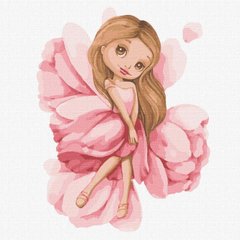 Картина за номерами "Сором'язлива чарівниця ©tanya_bonya" Ідейка полотно на підрамнику 30x30см KHO2379 в інтернет-магазині "Я - Picasso"