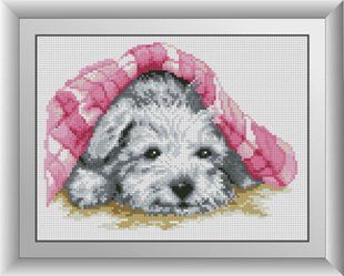 Алмазна мозаїка "Сховався (щеня, рожевий)" Dream Art в коробці 22x29см 30164 в інтернет-магазині "Я - Picasso"