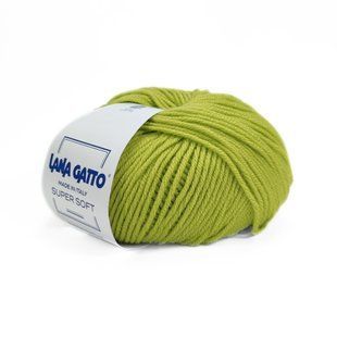 Пряжа Super Soft/Супер Софт, зеленое яблоко 14507, Lana Gatto