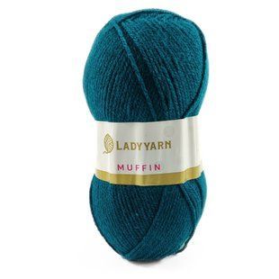 Пряжа Muffin/Мафін, морська хвиля AHB009, Lady Yarn