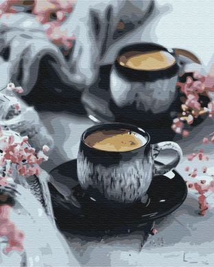 Картина за номерами "Кава в чашках" BrushMe полотно на підрамнику 40х50см BS52053 в інтернет-магазині "Я - Picasso"