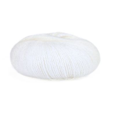Пряжа Dolce Mohair/Дольче Мохер, белый 100, Mondial