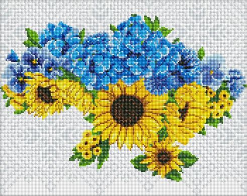 Алмазна мозаїка "Квітуча Батьківщина" Ідейка полотно на підрамнику 40x50см AMO7876 в інтернет-магазині "Я - Picasso"