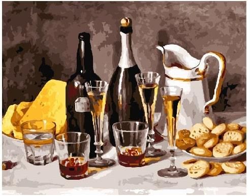 Картина по номерам - Вино с фруктами 40x50 см в интернет-магазине "Я - Picasso"