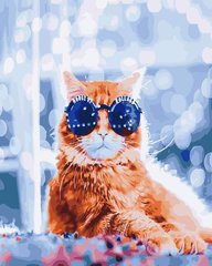 Картина за номерами "Стильний кіт в боке" BrushMe полотно на підрамнику 40x50см GX26237 в інтернет-магазині "Я - Picasso"