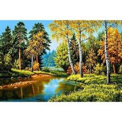 Алмазная мозаика "Осень в лесу" Алмазная мозаика 50x30см DM-258 в интернет-магазине "Я - Picasso"