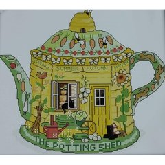 Садовий чайник Набір для вишивання хрестиком з друкованою схемою на тканині Joy Sunday J346 в интернет-магазине "Я - Picasso"