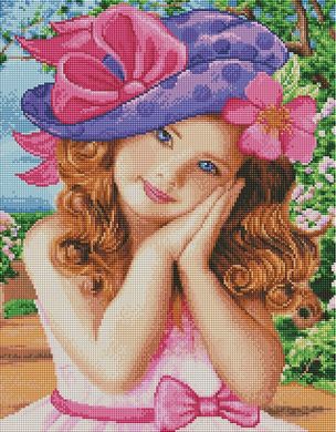 Алмазна мозаїка "Дівчинка в капелюшку" BrushMe 40x50см GF3412 в інтернет-магазині "Я - Picasso"