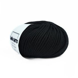 Пряжа Maxi Soft/Макси Софт, черный 10008, Lana Gatto