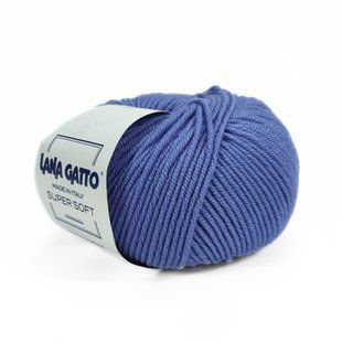 Пряжа Super Soft/Супер Софт, ярко-голубой 14341, Lana Gatto