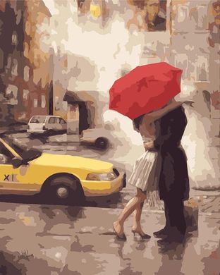 Картина за номерами "Любов в Нью-Йорку" BrushMe полотно на підрамнику 40x50см GX7473 в інтернет-магазині "Я - Picasso"