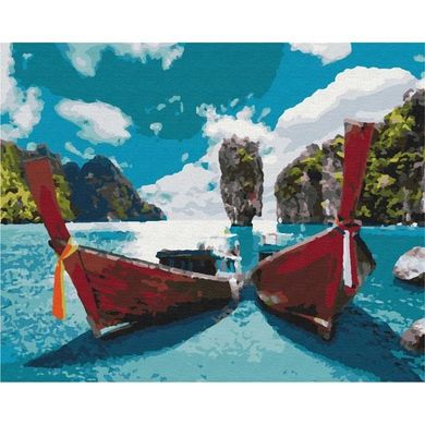 Картина за номерами "Човни в лагуні" BrushMe полотно на підрамнику 40x50см BS51390 в інтернет-магазині "Я - Picasso"