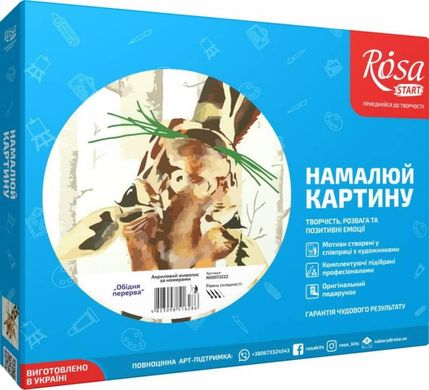 Картина за номерами "Обідня перерва" Роса в подарунковій коробці 35 * 45см N00013222 в інтернет-магазині "Я - Picasso"