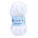 Пряжа Macaron/Макарон, білий з блакитним та рожевим вкрапленням P5709, Lady Yarn