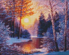 Алмазная мозаика "Зимнее утро" Идейка 40x50см AMO7319 в интернет-магазине "Я - Picasso"