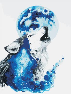 Картина по номерам "Песня волка" ArtStory холст на подрамнике 30x40см AS0926 в інтернет-магазині "Я - Picasso"