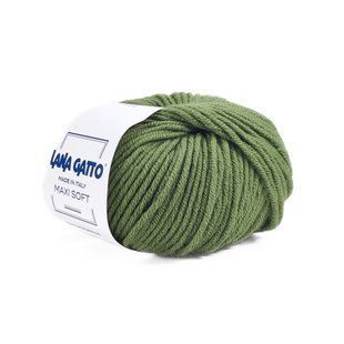 Пряжа Maxi Soft/Макси Софт, зеленый мох 13278, Lana Gatto