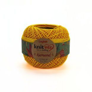 Пряжа Karnaval/Карнавал, ярко-желтый 00506, Knit Me