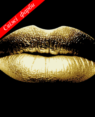 Картины по номерам - Золотые губы с золотой краской 40x50 в интернет-магазине "Я - Picasso"