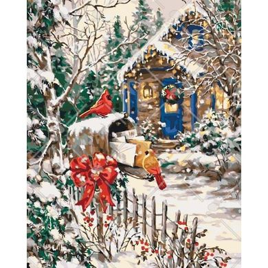 Картина за номерами "Зимова казка" Ідейка полотно на підрамнику 40x50см КНО2251 в інтернет-магазині "Я - Picasso"