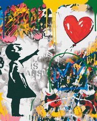 Картина за номерами "Love is the answer" полотно на підрамнику 40x50 см RB-0054 в інтернет-магазині "Я - Picasso"