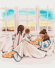 Картина за номерами "Материнське тепло" BrushMe полотно на підрамнику 40x50см BS53276 в інтернет-магазині "Я - Picasso"