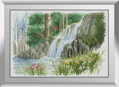 31284 Лесной водопад. Dream Art. Набор алмазной живописи (квадратные, полная) в интернет-магазине "Я - Picasso"