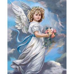 Алмазная мозаика "Ангел в облаках" Алмазная мозаика 40x50см DM-157 в интернет-магазине "Я - Picasso"