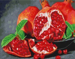 Алмазная мозаика "Вкусный гранат" BrushMe холст на подрамнике 40x50см GF5448 в интернет-магазине "Я - Picasso"
