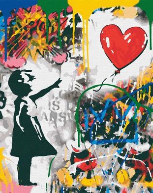 Картина за номерами "Love is the answer" полотно на підрамнику 40x50 см RB-0054 в інтернет-магазині "Я - Picasso"