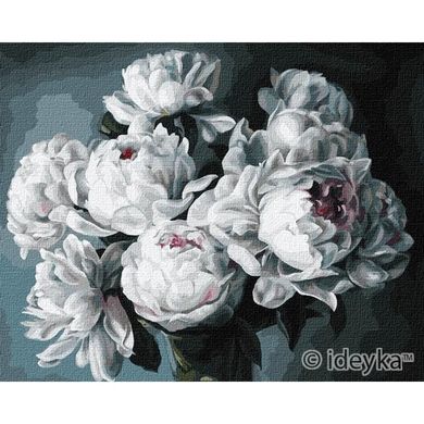 Картина по номерам - Белые пионы уд. Диана Тучс 40х50 в интернет-магазине "Я - Picasso"