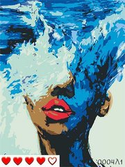 Картини за номерами "Жінка - море" Барви полотно на підрамнику 40x50 см 0004Л1 в інтернет-магазині "Я - Picasso"